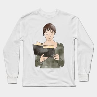 Elizabeth Bennett reading Long Sleeve T-Shirt